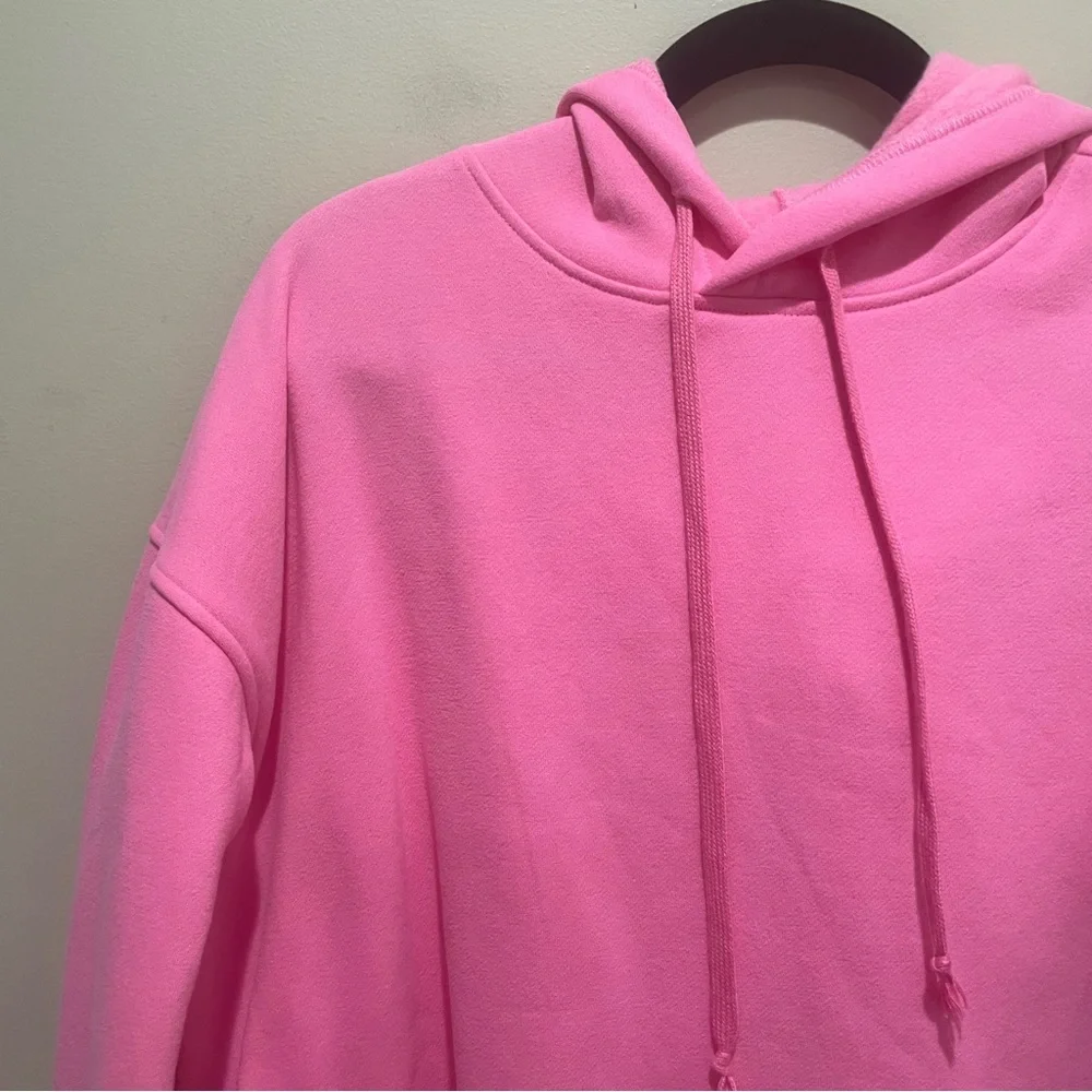 Saltywave Hoodie Pink Womens Size Medium Pullover Drawstring Kangaroo Pocket - Picture 3 of 7